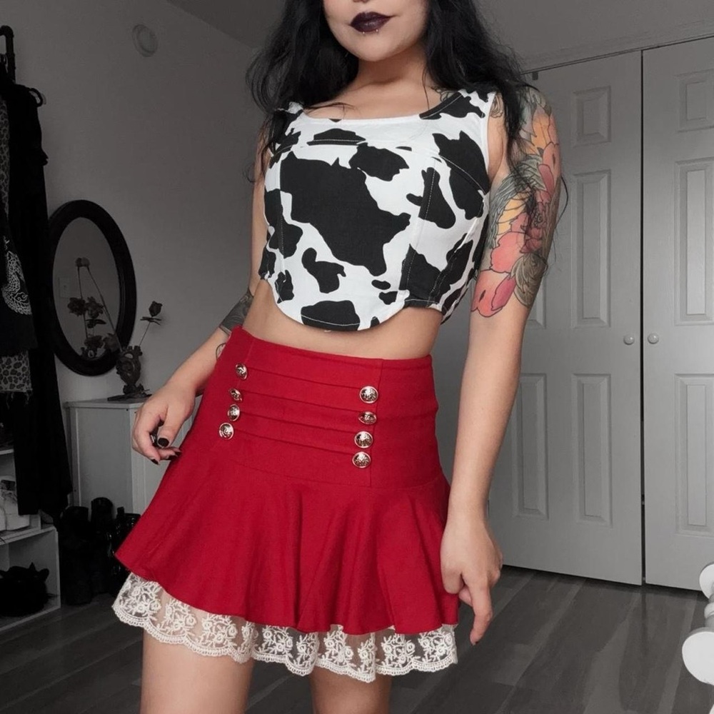 ❤️ Coquette Soft Girl Y2K Grunge Skirt
